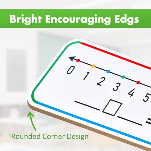 4"x12" Double Sided Number Line Dry Erase Board (0-10 & 0-20) | Math Manipulatives, Addition Subtraction Practice Tool, Student Desk Whiteboard, For Classroom Supplies, 1 Pack - size: 1 Pack