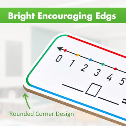 4"x12" Double Sided Number Line Dry Erase Board (0-10 & 0-20) | Math Manipulatives, Addition Subtraction Practice Tool, Student Desk Whiteboard, For Classroom Supplies, 1 Pack - size: 1 Pack