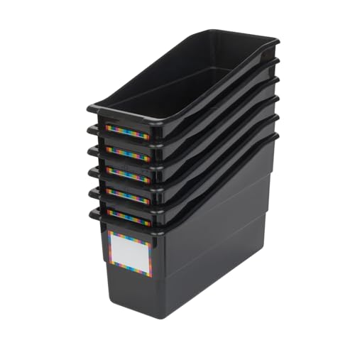 Really Good Stuff Durable Book & Binder Holders - 6 Pack - Black - color: Black