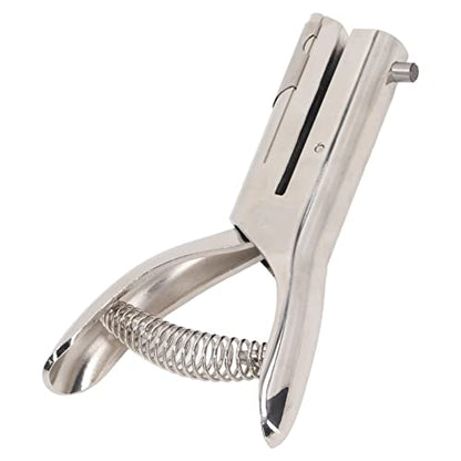 Generic Heavy Duty 6mm Dia Round Single Circle Hand Held Hole Punch for Paper 20 Sheets, Stainless Steel for Office School Home
