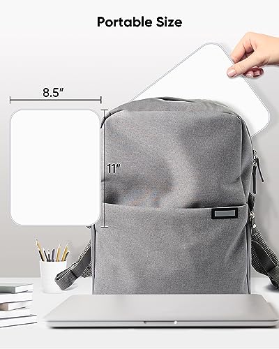 VUSIGN Small Dry Erase White Board, 8.5 x 11 Inches Mini Whiteboard, Magnetic Board for Wall, Fridge, Locker, Kids, Students, Sliver - color: Sliver