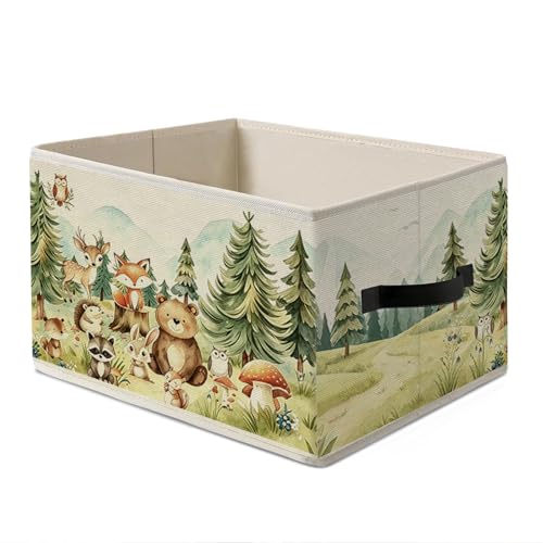 Kids Playroom Animals Storage Bins Box,Nursery Cute Animal Collapsible Basket Organizer for Classroom Boys Girls Room Bedroom Nursery Playroom Toys Books Clothes,Animals Room Decor - color: Animals