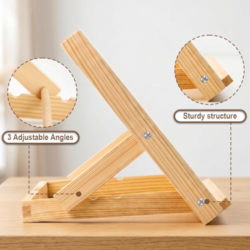 Tabletop Wooden Easel Stand, Adjustable Art Easel for Painting, Drawing, Sketching, Canvas, Books & Artwork Display