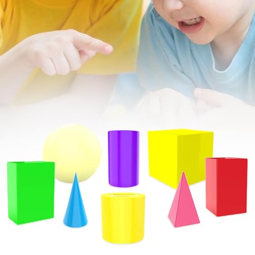 3D Shapes Geometric Solids Geometric Shapes Preschool Learning Classroom Demonstration Teacher Quadrangular Blocks