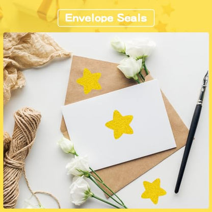 Anwyll Star Stickers - 500Pcs 1Inch Holographic Gold Star Stickers for Kids Reward Self Adhesive Stars Shaped Sticker Stars Incentive Sticker Roll for Envelope Seal Classroom Teacher Behavior Chart - color: Gold