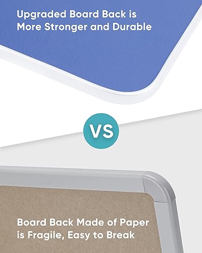 VUSIGN Small Dry Erase White Board, 8.5 x 11 Inches Mini Whiteboard, Magnetic Board for Wall, Fridge, Locker, Kids, Students, Sliver - color: Sliver