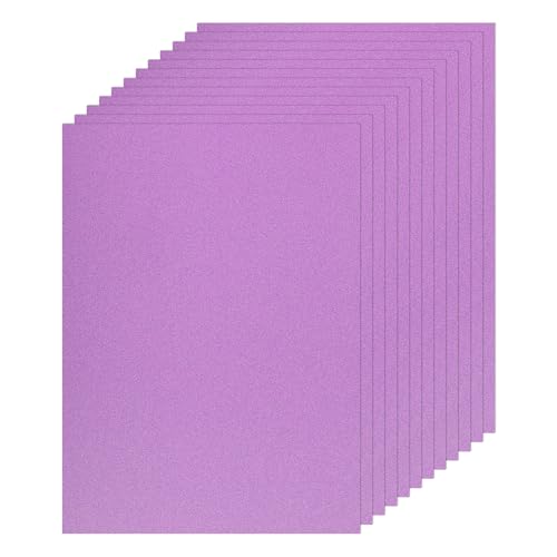 MECCANIXITY 10 Sheet Dark Pink Glitter Card Stock, 8"x11" A4 Shimmer Paper,250gsm One-sided Cardstock for DIY Crafts, Scrapbooking, Party Decorations, Invitations - color: Dark Pink