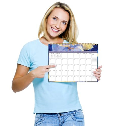 Lbylyhxc 2026-2027 Calendar - Includes July 2026 to December 2027-18 Monthly Wall Calendar 2026 - 2027, 11 x 8.5 Inches.Thick Paper with Julian Dates and Block for New Year and Christmas Presents (Calendar 2026-2027 Inks) - color: Calendar 2026-2027 Inks