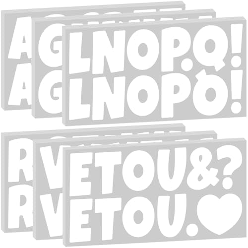 Bemeol 2.5 Inch Bulletin Board Letters 432 Pieces 36 Sheets Alphabet Letter Stickers Cutout Letters for Poster Board Display Home Classroom School Decor(White) - color: White