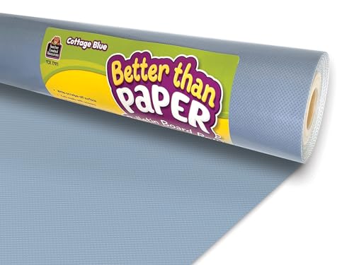 Teacher Created Resources Cottage Blue Better Than Paper® Bulletin Board Roll (TCR77911) - size: 48" x 144"