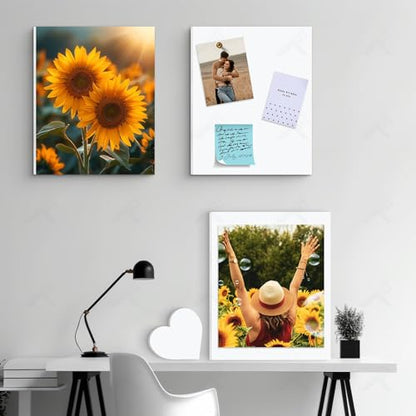 Golden State Art, 16x20 One Side Self Adhesive White Foam Boards 10 Pack 3/16" Thick Lightweight but Sturdy Self Sticky Foam Boards for Projects, Pictures, Decorations and Craft Display - size: 16x20