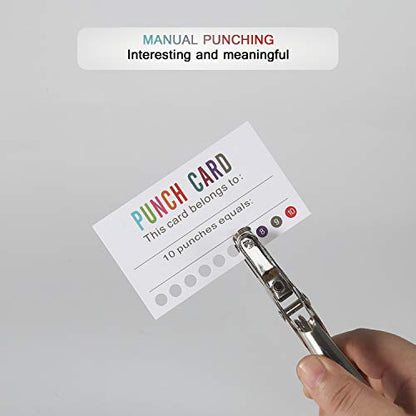 ONEDONE Punch Cards 400 Pack Behavior Incentive Awards for Kids Students Teachers Home Classroom School Business