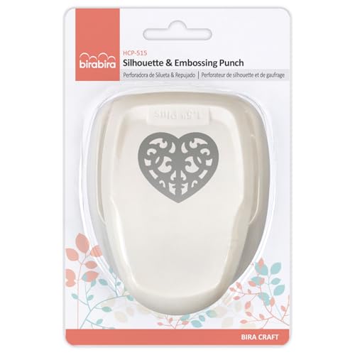Bira 1.5 inch Silhouette Craft Lever Punch for Scrapbooking Cards Paper Arts (Vine Heart) - size: 1.5 inch Vine Heart