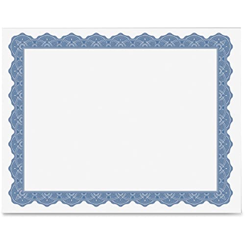 Geographics Optima Blue Blank Award Certificate Paper with Gold Foil Seals, 8.5 x 11", Seal 1.75" (Pack of 25) - color: Blue