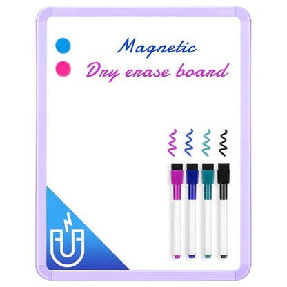 VUSIGN Small White Board Dry Erase, Purple - color: I-purple