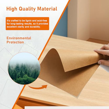 Guakicae 100 Sheets Brown Cardstock 8.5 x 11 Certificate Paper, 300gsm/110lb Heavyweight Paper Flat Card Stock for Wedding Invitations, Thank You Cards, Birthday - color: Brown, size: 8.5x11-100pcs