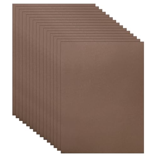 Guakicae 40 Sheets Coffee Color Cardstock 8.5 x 11 Craft Paper, 75lb Heavyweight Dark Brown Card Stock for DIY Cards Making, Wedding Invitations, School Crafting, Greeting Cards - color: Coffee, size: 40 Sheets