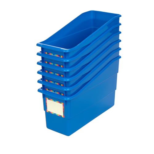Really Good Stuff Durable Book & Binder Holders - 6 Pack - Blue - color: Blue
