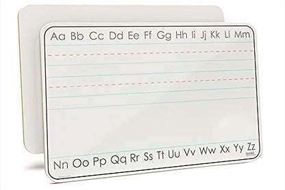 Double Sided Handheld Manuscript Whiteboard, ABC Dry Erase Lap Board, 11" x 17" Handwriting Practice for Kids - color: 2 Sets of Lines