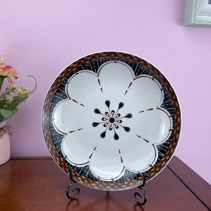 HENABLE 4PCS Premium Black Iron Plate Stands for Display 6 Inch, Decorative Solid Metal Plate Holders for Displaying, Mini Easel, Frame, Book, Card, Plaque, Bowl, Picture Stands for Display - size: 4PCS 6IN