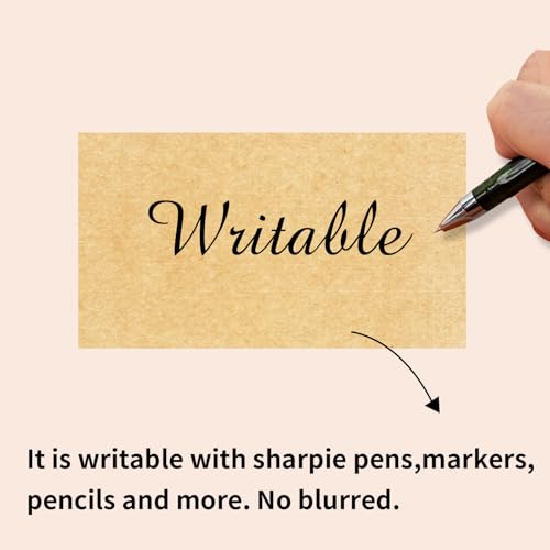 STARLIBOO Kraft Paper Rectangle Removable Moving Labels, 250 Labels, 2*3 Inch, Color-Coding Labels - color: Kraft Paper, size: 2*3 inch