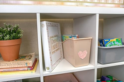 Teacher Created Resources Light Brown Plastic Book Bin 6-Pack (TCR2088751)