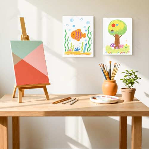 Golden State Art, 16x20 One Side Self Adhesive White Foam Boards 10 Pack 3/16" Thick Lightweight but Sturdy Self Sticky Foam Boards for Projects, Pictures, Decorations and Craft Display - size: 16x20