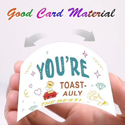 Toast-Ally The Best Recognition Reward Cards, 4 x 6 Inch Positive Shout Out Cards, Multicolor, Fill-in-the-Blank Format, 120 Count - style: Pattern 2