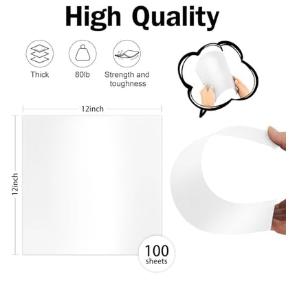 White Shimmer Cardstock 12x12, Goefun Shimmer Cardstock Printer Paper 80 lb Metallic Paper Pearl Card Stock for Invitations and Card Making, 100 Pack - color: white shimmer