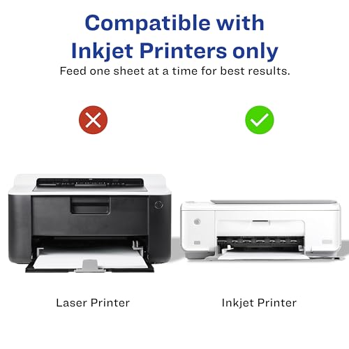 Avery Printable Postcards, 4.25" x 5.5", Matte White, 200 Blank Postcards for Inkjet Printers (8387) - size: 4.25" x 5.5"