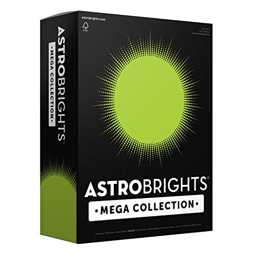 Astrobrights Mega Collection, Colored Paper, Bright Green, 625 Sheets, 24 lb/89 gsm, 8.5" x 11" - MORE SHEETS! (91622) - size: 625 Count (Pack of 1)