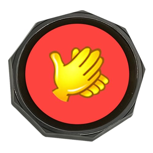 Applause Button - Button Applauds When Pressed - Add Extra Fun to Your Life-Easy Buttons-Sound Buzzer with Applause Noise Maker Buzzer