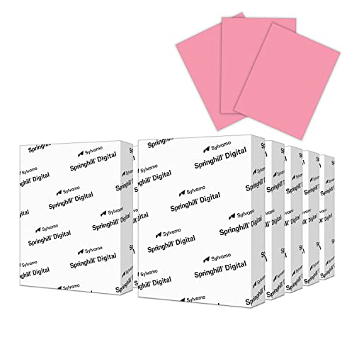 Springhill 8.5” x 11” Cherry Colored Cardstock Paper, 90lb, 163gsm, 2,500 Sheets (10 Ream) – Premium Lightweight Cardstock, Printer Paper with Smooth Finish for Cards, Flyers - color: Cherry, size: 10 Ream | 2500 Sheets