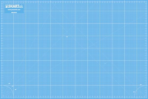 Proartek PK00078 Professional Cutting Mat, HM4060, 40 x 60 Inches; Self-Healing, Double-Sided Blue/Gray Mat for Quilting, Sewing, Hobbies & Crafting - size: 60"L x 40"W
