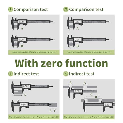Small Digital Caliper 0-4" Mini Measuring Tool, Micrometer Caliper with Auto-Off Feature, Interchangeable Between inches and millimeters for Jewelry Measurement and 3D Printing