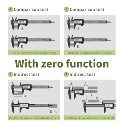 Small Digital Caliper 0-4" Mini Measuring Tool, Micrometer Caliper with Auto-Off Feature, Interchangeable Between inches and millimeters for Jewelry Measurement and 3D Printing