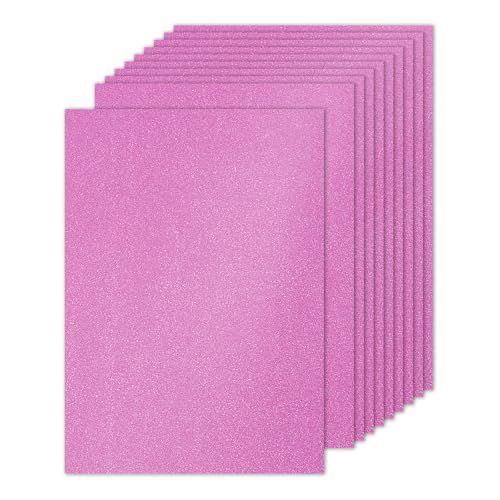 PATIKIL 10 Sheets Dark Pink Glitter Cardstock Paper, A4 250gsm Rectangle Premium Sparkly Paper Craft Cardstock Paper for Scrapbook Card Making DIY Art Projects Wedding Party - color: Dark Pink, size: A4
