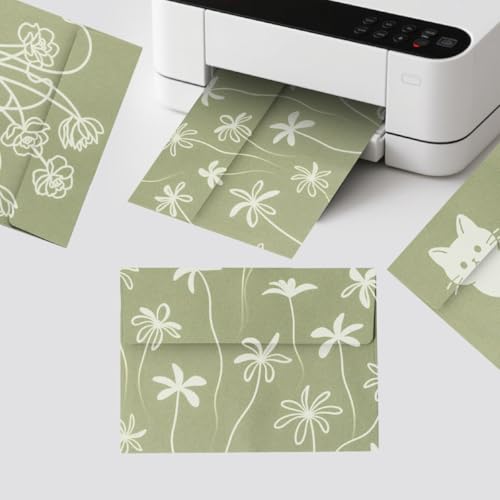 70 Packs A4 Envelopes, White, 4x6 Photo, Self Seal for Invitations, Weddings, Baby Shower, Photos, Postcards, Greeting Cards, Mailing (Sage Green, A4 (4.72x6.50in)) - color: Sage Green, size: 70 Pack A4 (4.72x6.50in) Envelopes