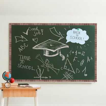 Aodaer 3 Rolls 98.4 ft Brown Wood Grain Bulletin Board Borders, Wood Design Straight Border Trims, Decorative Classroom Rolled Bulletin Border for Back to School Blackboard Decoration - style: Wood Grain