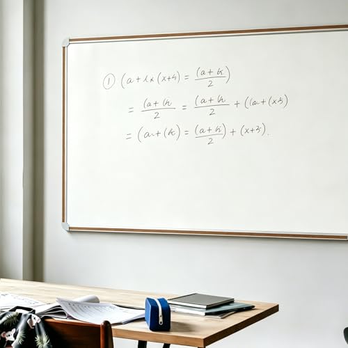 Large Magnetic White Board for Wall,Aluminum & Cork Strip Frame Whiteboard for Office,Presentation Dry Erase Board Wall Mount,Large Whiteboard for School Classroom Huge Whiteboards (48" W x 36" H) - size: 48"W x 36"H
