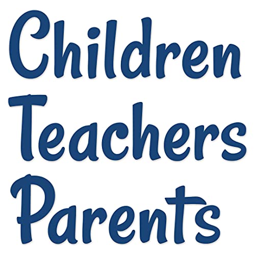 CTP Stylish Blue Punch-Out Letters for Classroom – Essential Homeschool Supplies – Top Back To School Supplies 8578