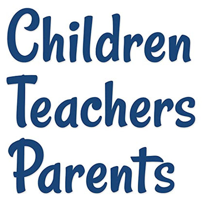 CTP Stylish Blue Punch-Out Letters for Classroom – Essential Homeschool Supplies – Top Back To School Supplies 8578