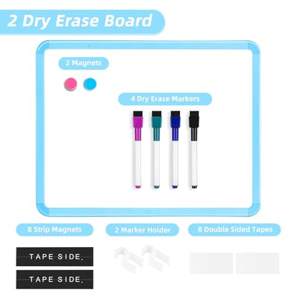 VUSIGN Small White Board Dry Erase, Blue - color: G-blue