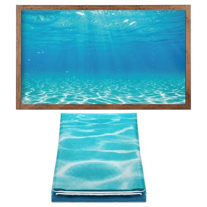 Mindsoft Bulletin Board Paper 48'' x 107'' Class Boards for Classroom Bulletin Boards Everyone is Welcome Classroom Board Decor Pillows Curtains Crafts(Underwater,1 Pc) - style: Underwater