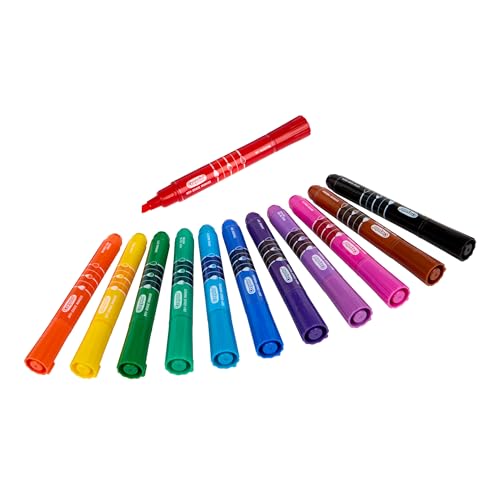 Crayola Take Note Dry Erase Markers for School (12ct) Teacher Classroom Supplies, Chisel Tip Whiteboard Markers, Must Haves - size: 12Count, style: Dry Erase Markers