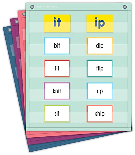 Teacher Created Resources Oh Happy Day Magnetic Mini Pocket Charts (14" x 17") (TCR20107) - color: Oh Happy Day