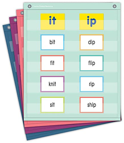 Teacher Created Resources Oh Happy Day Magnetic Mini Pocket Charts (14" x 17") (TCR20107) - color: Oh Happy Day