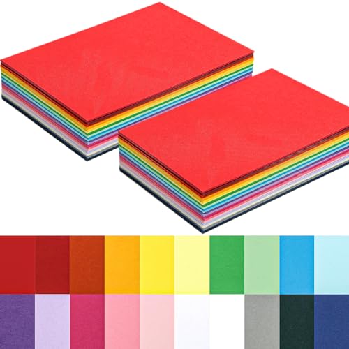 100 Sheets Rainbow Colored 92LB/250gsm Cardstock (4 x 6Inch) | Index Card Blank Colorful Thick Paper Cards Stock for Invitations, DIY Crafts Greeting Card Making Scrapbook Supplies - color: Rainbow, size: 4 x 6Inch