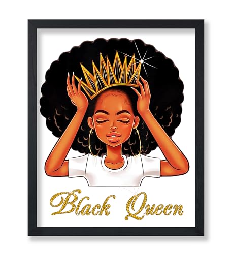 Poster Master African American Print - Black Queen Poster - Afro Queen Art - Trendy Gift for Men & Women - Pop Art Wall Decor for Living Room or Girl's Room - 8x10 UNFRAMED Wall Art - color: Style-07, size: 8"L x 10"W