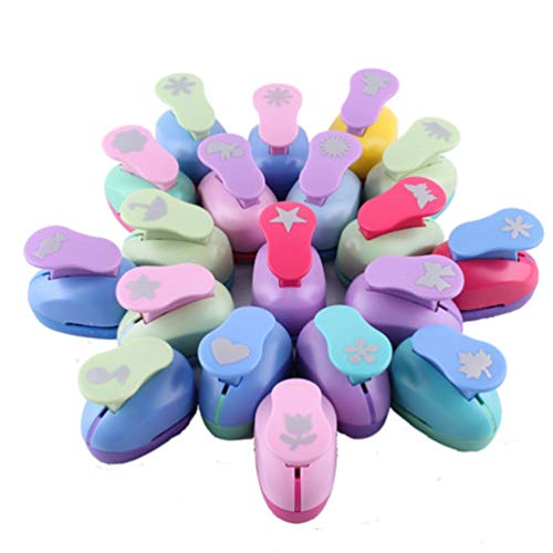 ODETOJOY Handheld Scrapbooking Punch Cutters Engraving Album Cards Paper Crafts Puncher Hole Punches Supplies with Shape Christmas Tree - size: Christmas Tree